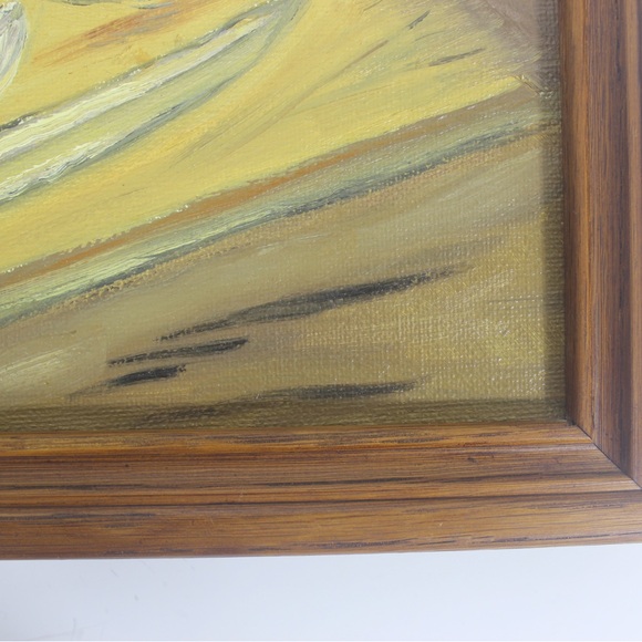 Vintage Original Still Life Painting Signed by Artist Framed Oil on Canvas Kitch - Picture 6 of 9